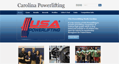 Desktop Screenshot of carolinapowerlifting.com